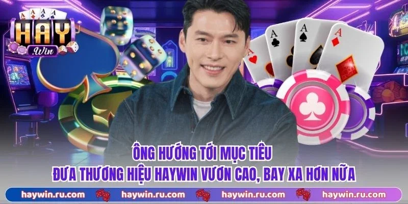 Ông hướng tới mục tiêu đưa thương hiệu Haywin vươn cao, bay xa hơn nữa